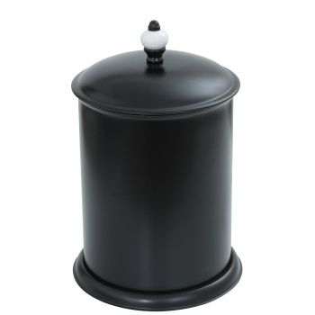Aksy 8426 Fantasia Metal Çöp Kovası Mat Siyah