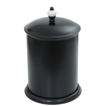 Aksy 8426 Fantasia Metal Çöp Kovası Mat Siyah
