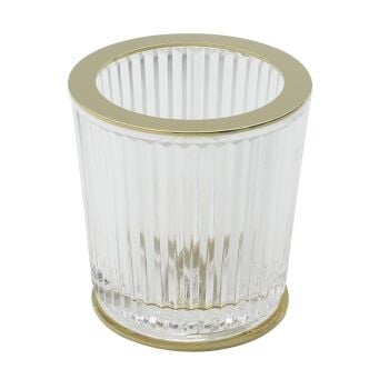 Aksy 1350 Pvd Gold Setüstü Diş Fırçalık Büyük Model Çizgili Cam