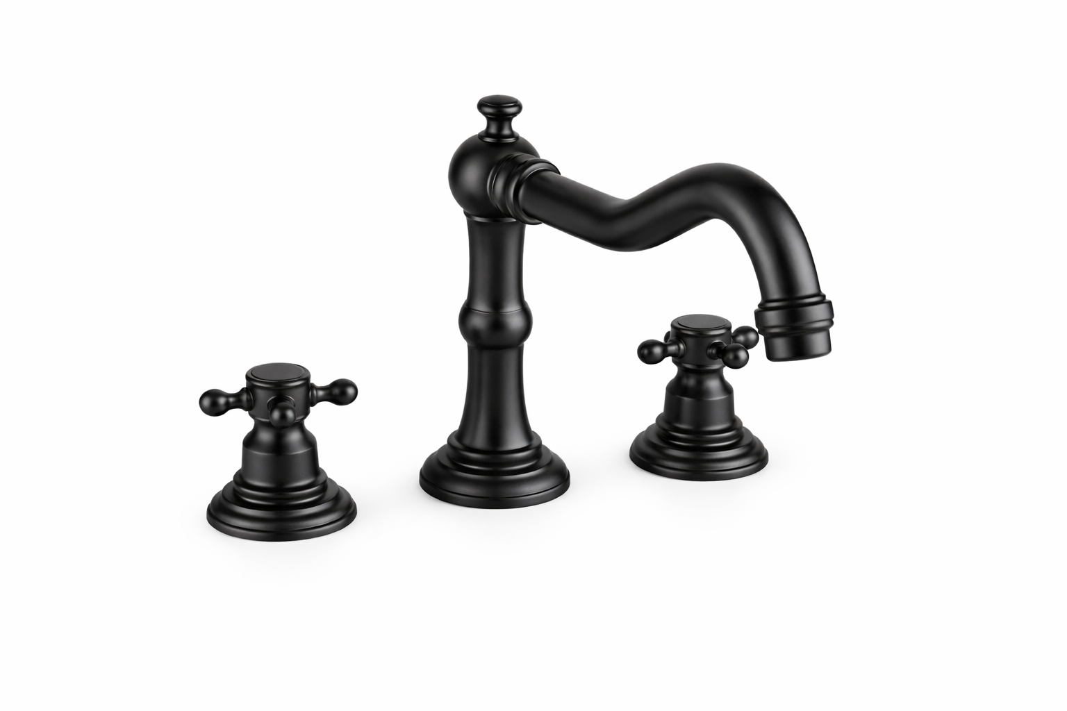 3 Delikli Siyah Lavabo Bataryası B276 EX-276