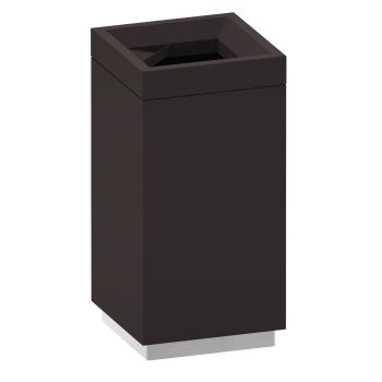 Aksy 1722 Mat Siyah Çöp Kovası Küllük Hareketli 40*40*84