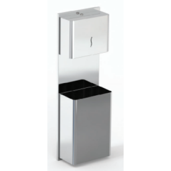 Aksy 3070 Chrome Kağıt Havluluk ve Çöp Kutusu 16,5*29,5*90 200 Lük