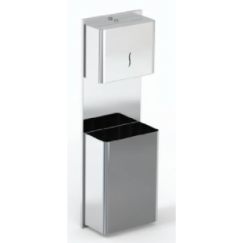 Aksy 3070 Chrome Kağıt Havluluk ve Çöp Kutusu 16,5*29,5*90 200 Lük