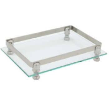 Aksy 8141 Chrome Sunum Tepsisi D-K-C Cam