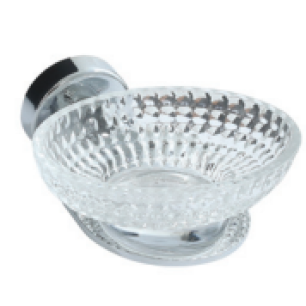 5707 Montajlı Sabunluk Chrome Optik Cam