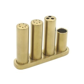 Aksy 0010 Mat Gold Tuzluk Biberlik 4'lü takım
