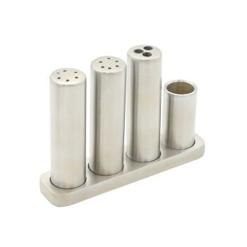Aksy 0010 Mat Chrome Tuzluk Biberlik 4'lü takım