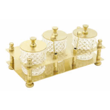 Aksy 0020 Mat Gold Baharat Takımı B Cam