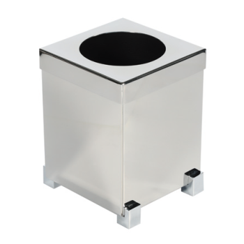 Aksy 1226A Mini Çöp Kovası Chrome Döner kapak