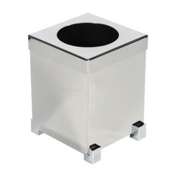 Aksy 1226A Mini Çöp Kovası Chrome Döner kapak