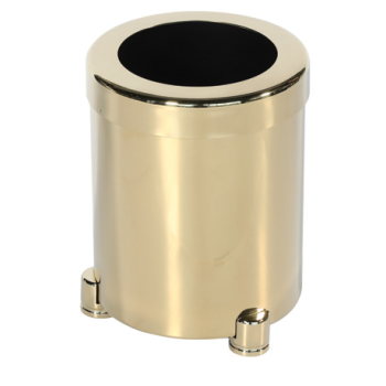 Aksy 1026D Mini Çöp Kovası Pvd Gold Döner kapak