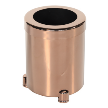 Aksy 1026D Mini Çöp Kovası Pvd Rose Parlak Döner kapak