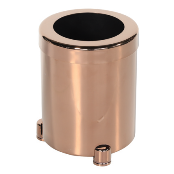 Aksy 1026D Mini Çöp Kovası Pvd Rose Parlak Döner kapak