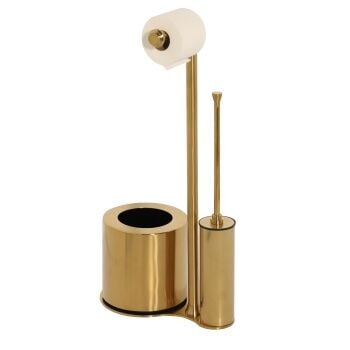 Aksy 2426 Gold Çöp Kovalı Kağıtlık Set/3 AA