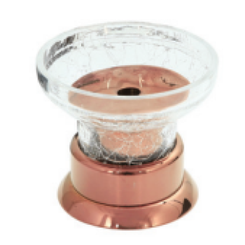 Aksy 7160 Setüstü Sabunluk Pvd Rose  C cam